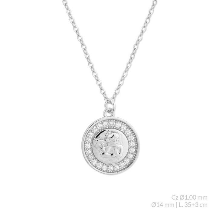 Gargantilla para Niña de Comunión con Angelote de Plata