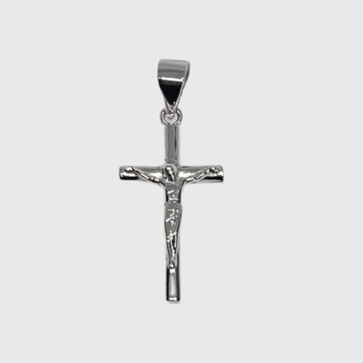 Colgante cruz con Cristo de Plata de Ley