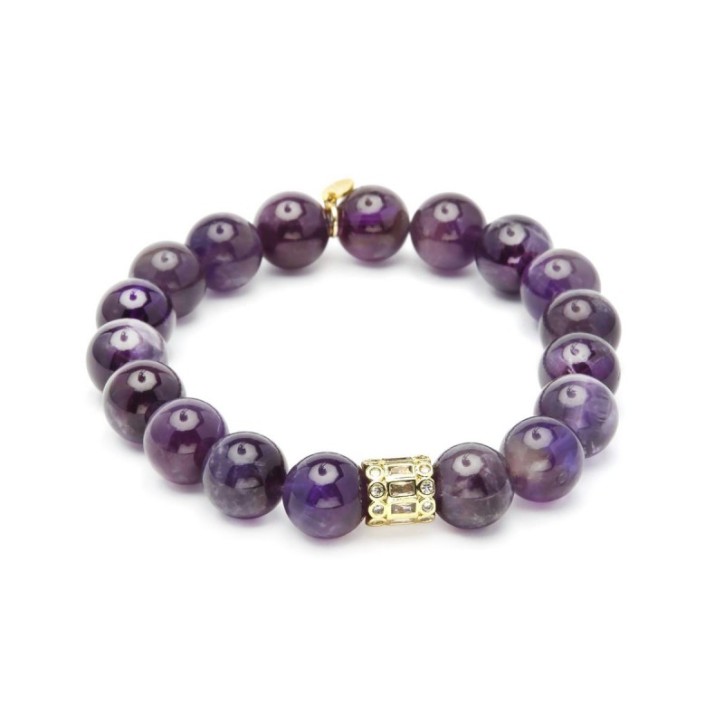 Pulsera de Piedras Amatista Natural de Luxenter - BXA449Y729