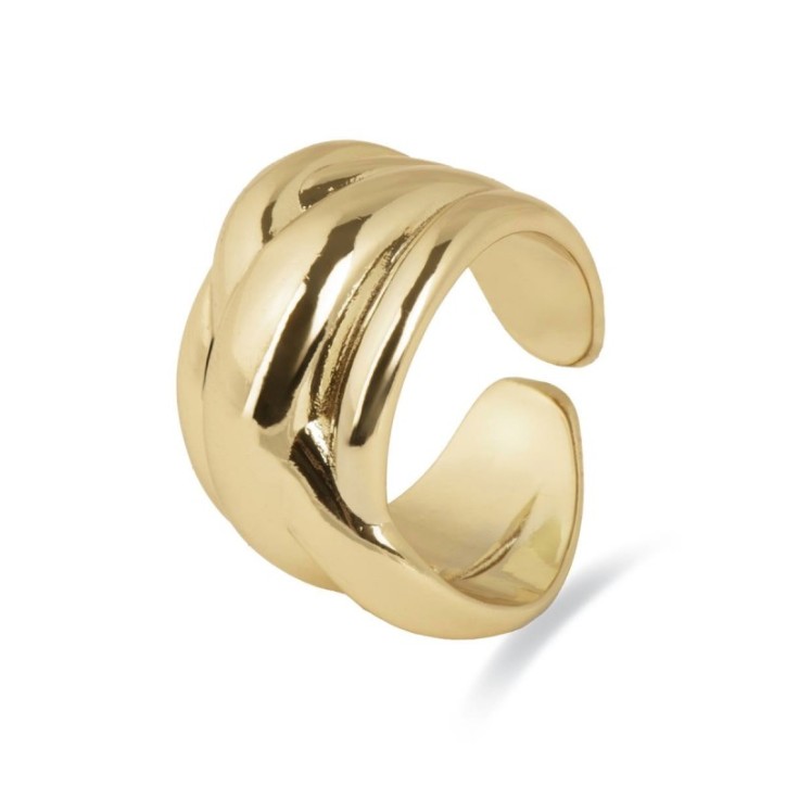 Anillo acabado en oro amarillo de 18k - Jadra - SGZ2050
