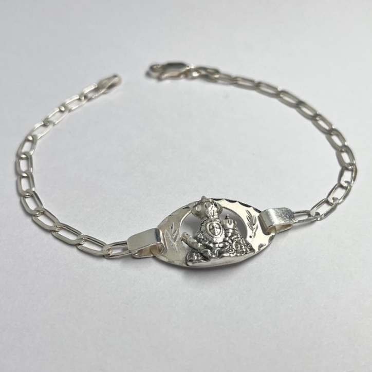 Pulsera Virgen de la Cabeza de Plata de Ley
