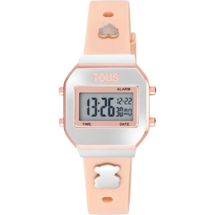 Reloj Digital Tous con Correa Rosa, Acero Rosado y Gemas XPRESURSLF - 3000150900