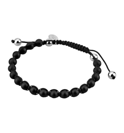 Pulsera Cuentas Negras de Hombre Lotus Style - LS1455-2/2