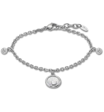 Pulsera Mujer con Corazón y circonitas Lotus Style - LS1858/2/1
