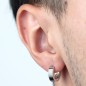 Pendientes de Aro para Hombre de Acero - LS2160-4/1