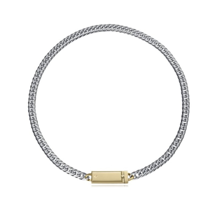 Collar de Acero tipo Cadena para Hombre con Chapa - 15213C01000