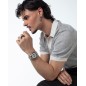 Pendiente Negro para Hombre Colección Abraham Mateo - 15213E01010