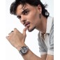 Pendiente Negro para Hombre Colección Abraham Mateo - 15213E01010