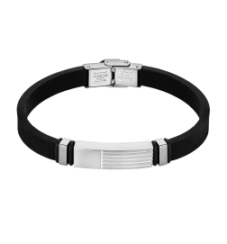 Pulsera Hombre Acero y Caucho Lotus Style - LS2541/2/1