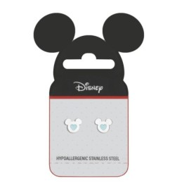 Pendientes Disney Mickey Corazón Azúl