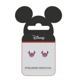 Pendientes Disney Minnie Mouse de Acero hipoalergenico