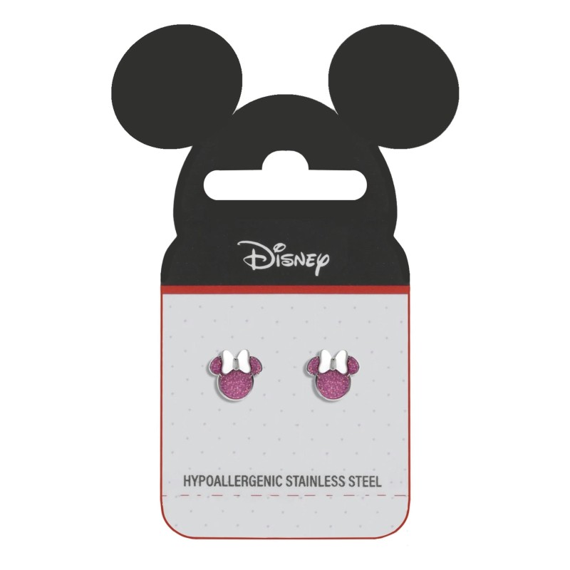 Pendientes Disney Minnie Mouse de Acero hipoalergenico