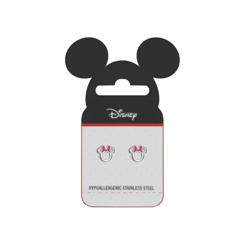 Pendientes Disney Minnie Mouse de Acero Inoxidable