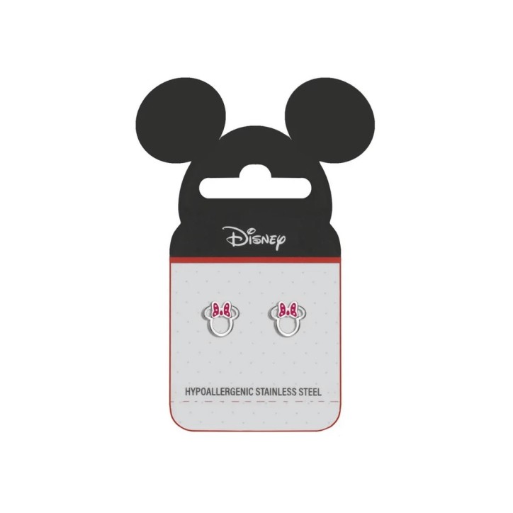 Pendientes Disney Minnie Mouse de Acero Inoxidable