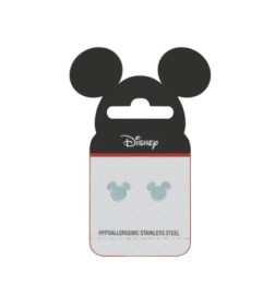 Pendientes Infantiles Disney Mickey Mouse en Tono Azul
