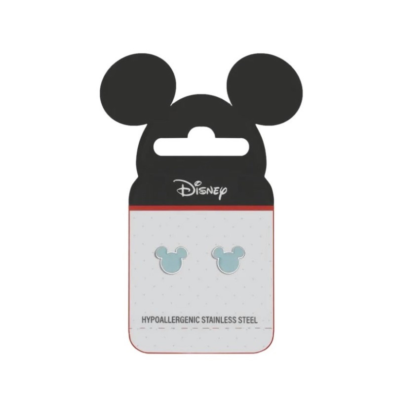 Pendientes Infantiles Disney Mickey Mouse en Tono Azul