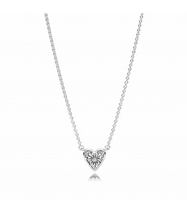 Collar Pandora Corazón de Invierno pequeño - 396370CZ-45
