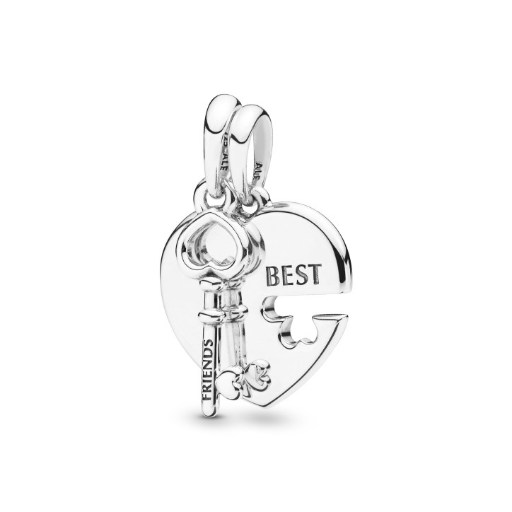 Charm colgante Pandora Corazón y Llave de Mejores Amigos - 398130