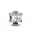 Charm tarta de cumpleaños Pandora 791289 en plata de primera ley.