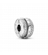 Clip en plata de ley Logo con Líneas Brillantes en Pavé - 799042C01
