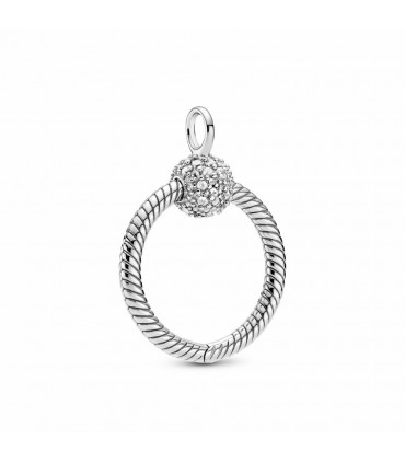 Colgante O Pandora Moments en plata de primera ley en Pavé - 399097C01