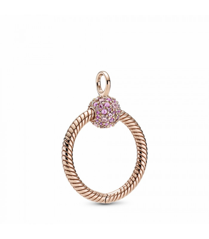 Colgante O Pandora Moments en Pandora Rose en Pavé - 389097C01