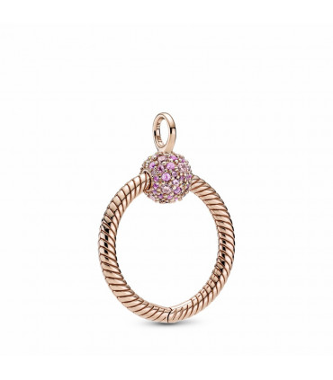 Colgante O Pandora Moments en Pandora Rose en Pavé - 389097C01