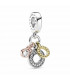 Charm PANDORA colgante Triple Monograma y Logo - 799044C01