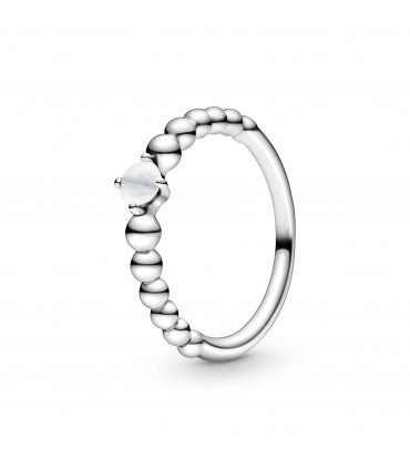 Anillo Esferas Blanco Pandora - 198867C04