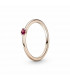 Anillo Pandora Solitario Rojo - 189259C01