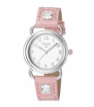 Reloj TOUS Baby Bear de acero con esfera de osito, correa de piel rosa - 500350180
