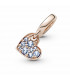 Charm Colgante en Pandora Rose Corazón Azul Claro en Pavé Pandora - 789404C01
