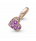 Charm Colgante en Pandora Rose Corazón Morado en Pavé Pandora - 789404C03