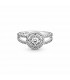 Anillo en Plata de Ley Doble Halo Brillante Pandora - 199408C01