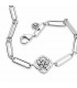 Pulsera en Plata de Ley Eslabones Pétalos de Rosa  Pandora - 599409C01