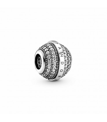 Charm en plata de ley Pavé & Logo - 799489C01