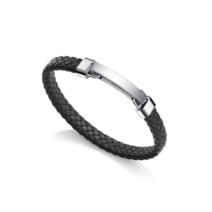 Pulsera Viceroy Hombre de piel trenzada Negra - 15109P01010