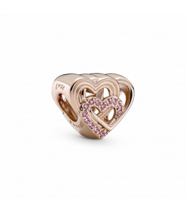 Charm en Pandora Rose Corazones de Amor Entrelazados - 789529C01