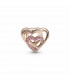 Charm en Pandora Rose Corazones de Amor Entrelazados - 789529C01