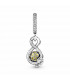 Charm Colgante en plata de ley Infinito & Rosa Bella de Disney - 399525C01