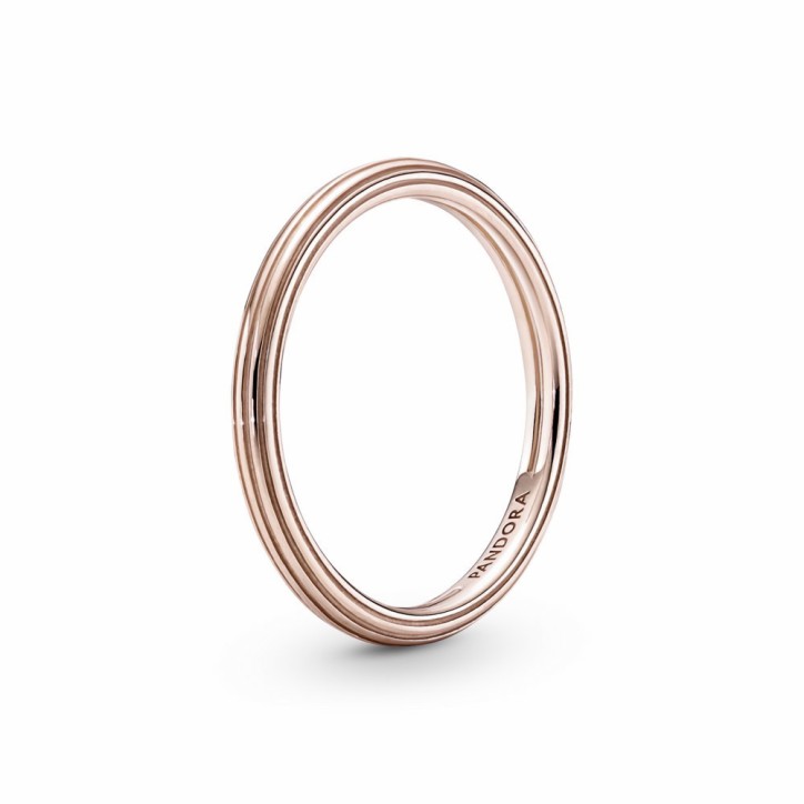 Anillo con recubrimiento en oro rosa de 14k Línea Pandora ME - 189591C00