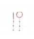 Pendientes de Aro con tonalidades en rosa - 136A0516