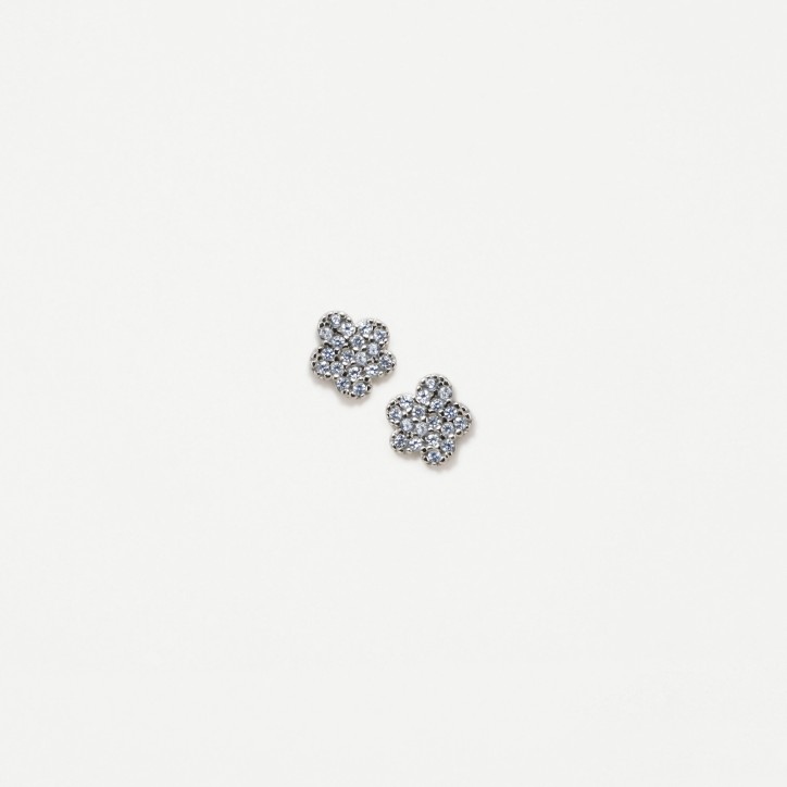 Pendientes Flor Azul - 014STA