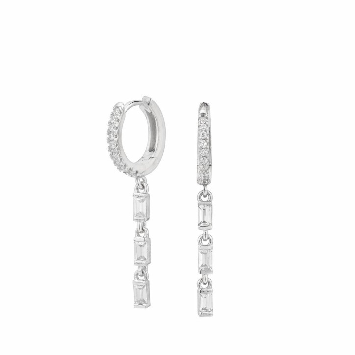 Pendientes con Colgantes de Circonitas Plata Itemporality - SEA-101-111-UU