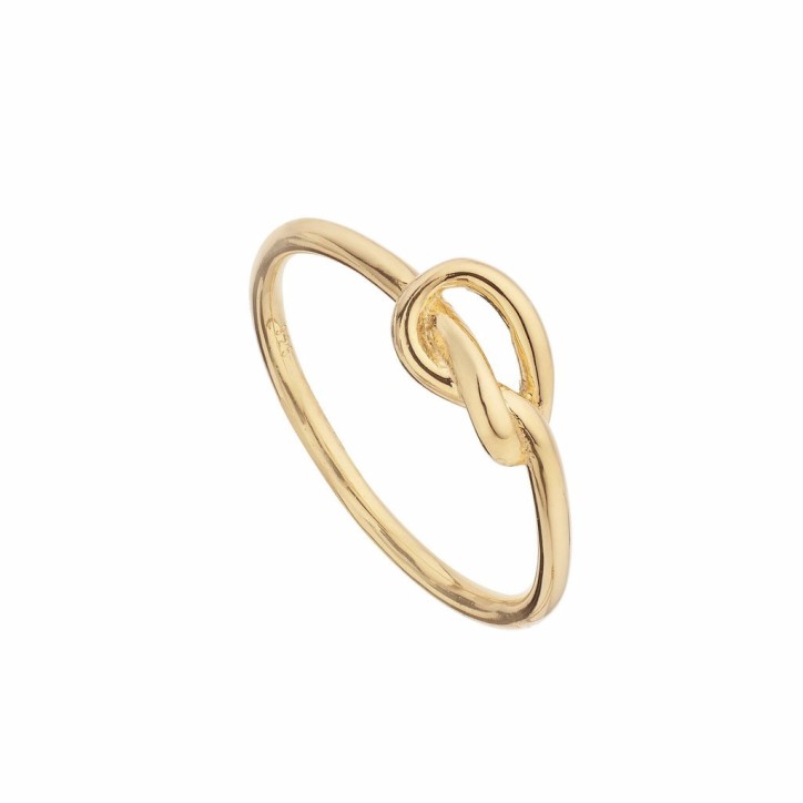 Anillo Bretzel Bañado en Oro Itemporality - SRN-200-054