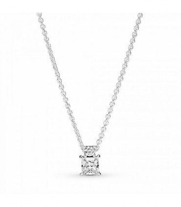 Collar Círculo y Cuadrado Brillantes Pandora - 390048C01-45