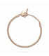 Pulsera Pandora Moments Cadena de Serpiente con cierre en T y Corazón - 589285C00