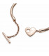 Pulsera Pandora Moments Cadena de Serpiente con cierre en T y Corazón - 589285C00