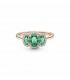 Anillo Vintage Tres Piedras Verde Pandora - 180057C01 Anillo Vintage Tres Piedras Verde Pandora - 180057C01