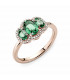 Anillo Vintage Tres Piedras Verde Pandora - 180057C01 Anillo Vintage Tres Piedras Verde Pandora - 180057C01